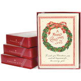 Christmas Boxed Cards with Vintage Wreath