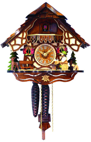 Black Forest Cuckoo Clock with Moving Beer Stein