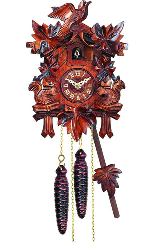 Black Forest Cuckoo Clock with Woodland Wildlife