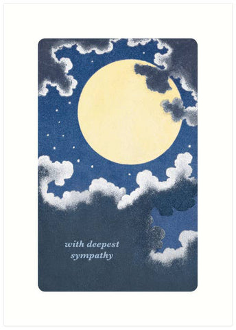 Sympathy/Condolence Card : Night Sky with Deepest Sympathy