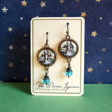 Alice in Wonderland "Drink Me" Earrings, Handmade in Detroit