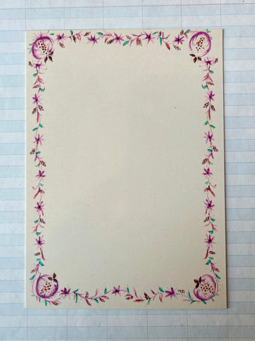 Note Cards: French Menu Borders