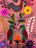 Mexican Otomi Hand Embroidered, Hand Loomed Table Runner
