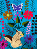 Mexican Otomi Hand Embroidered, Hand Loomed Table Runner