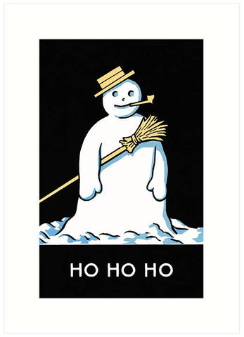 Christmas Card : Ho Ho Snowman