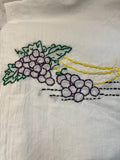 Millie's Tea Towels, Hand Embroidered: Fruits & Vegetables (8 to choose from)