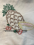 Millie's Tea Towels, Hand Embroidered: Fruits & Vegetables (8 to choose from)