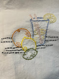 Millie's Tea Towels, Hand Embroidered: Fruits & Vegetables (8 to choose from)