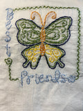 Millie's Tea Towels, Hand Embroidered: Flower Power (7 to choose from)