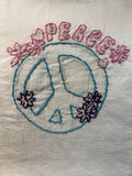 Millie's Tea Towels, Hand Embroidered: Flower Power (7 to choose from)