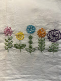 Millie's Tea Towels, Hand Embroidered: Flower Power (7 to choose from)