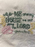 Millie's Tea Towels, Hand Embroidered: Faith & Hope & Love (8 to choose from)