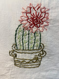 Millie's Tea Towels, Hand Embroidered: Desert Blooms Collection (9 to choose from)