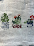 Millie's Tea Towels, Hand Embroidered: Desert Blooms Collection (9 to choose from)