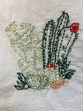 Millie's Tea Towels, Hand Embroidered: Desert Blooms Collection (9 to choose from)