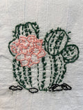 Millie's Tea Towels, Hand Embroidered: Desert Blooms Collection (9 to choose from)