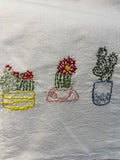 Millie's Tea Towels, Hand Embroidered: Desert Blooms Collection (9 to choose from)