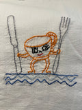 Millie's Tea Towels, Hand Embroidered: Kooky Kitchen