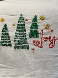 Millie's Tea Towels, Hand Embroidered: Winter Wonderland Collection (5 to choose from)