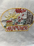 Millie's Tea Towels, Hand Embroidered: Autumn (3 to choose from)