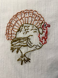 Millie's Tea Towels, Hand Embroidered: Thanksgiving Collection (8 to choose from)