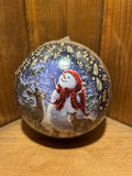 Fillable Paper Baubles from Germany: Blue Christmas, three designs