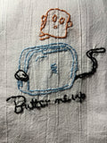 Millie's Tea Towels, Hand Embroidered: Kitchen Stitchin' (7 to choose from)