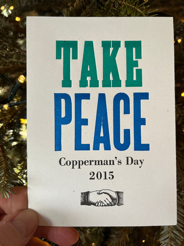 Copperman's Day 2015: Take Peace