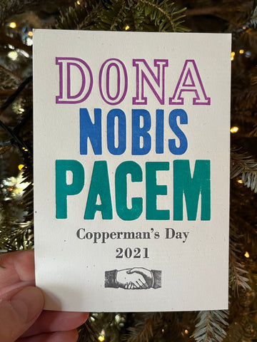 Copperman's Day 2021: Dona Nobis Pacem