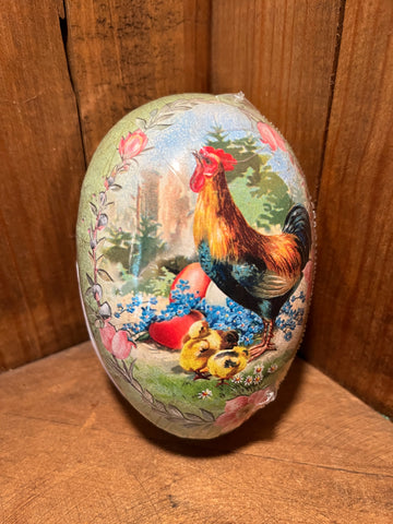 Fillable Paper Eggs from Germany: Barnyard Rooster, three sizes