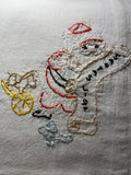 Millie's Tea Towels, Hand Embroidered: Jolly Old Santa Collection (8 to choose from)