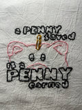 Millie's Tea Towels, Hand Embroidered: Say What? (9 to choose from)