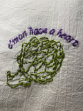 Millie's Tea Towels, Hand Embroidered: Say What? (9 to choose from)