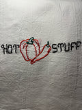 Millie's Tea Towels, Hand Embroidered: Say What? (9 to choose from)