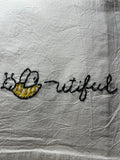 Millie's Tea Towels, Hand Embroidered: Say What? (9 to choose from)