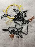 Millie's Tea Towels, Hand Embroidered: Halloween Collection (9 to choose from)
