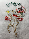 Millie's Tea Towels, Hand Embroidered: Reindeer Games Collection (9 to choose from)