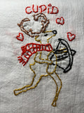 Millie's Tea Towels, Hand Embroidered: Reindeer Games Collection (9 to choose from)