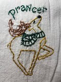 Millie's Tea Towels, Hand Embroidered: Reindeer Games Collection (9 to choose from)