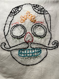 Millie's Tea Towels, Hand Embroidered: Dia de Los Muertos Collection (7 to choose from)