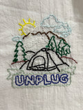 Millie's Tea Towels, Hand Embroidered: Gone Camping Collection (9 to choose from)