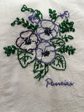 Millie's Tea Towels, Hand Embroidered: Floral Collection (6 to choose from)