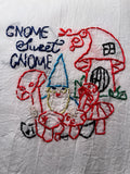 Millie's Tea Towels, Hand Embroidered: Gnomes & Tomten (12 to choose from)