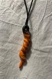 Raku Pendant Necklace, Handmade by Diane Duvall