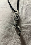 Porcelain Pendant Necklace, Handmade by Diane Duvall