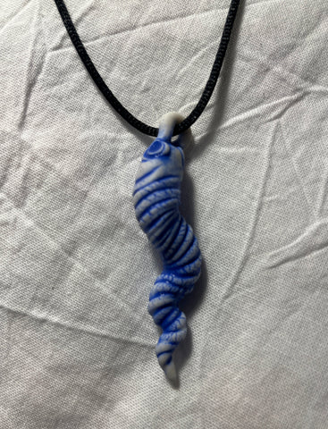 Porcelain Pendant Necklace, Handmade by Diane Duvall