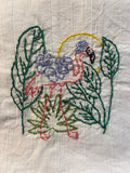 Millie's Tea Towels, Hand Embroidered: Flamingo Collection (9 to choose from)