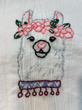 Millie's Tea Towels, Hand Embroidered: Llama Drama Collection (10 to choose from)