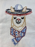 Millie's Tea Towels, Hand Embroidered: Llama Drama Collection (10 to choose from)