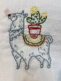 Millie's Tea Towels, Hand Embroidered: Llama Drama Collection (10 to choose from)